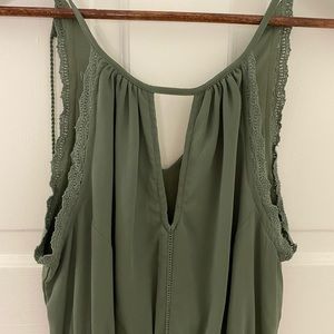 Green Knee Length Dress
